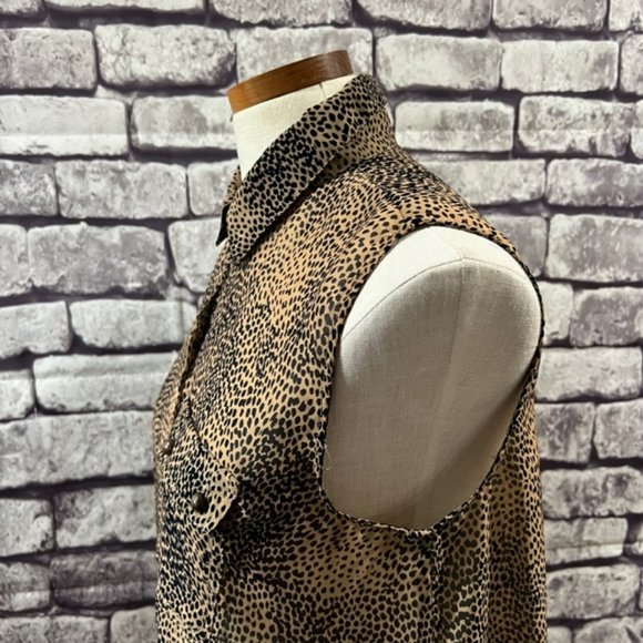 Love Culture Brown & Black Blouse Size S - Picture 5 of 10